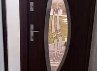 Grajewo ogłoszenia: Sprzedam drzwi 90 prawe - razem z klamka firmy WIKĘD kolor orzech,... - zdjęcie