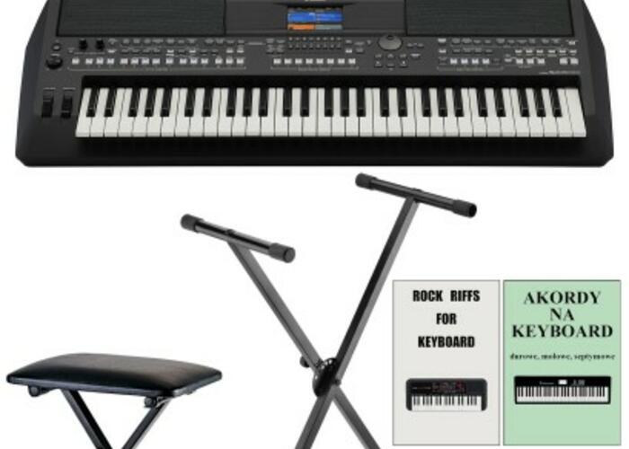 Grajewo ogłoszenia: Sprzedam regulowany stołek, regulowany statyw i keyboard Yamaha