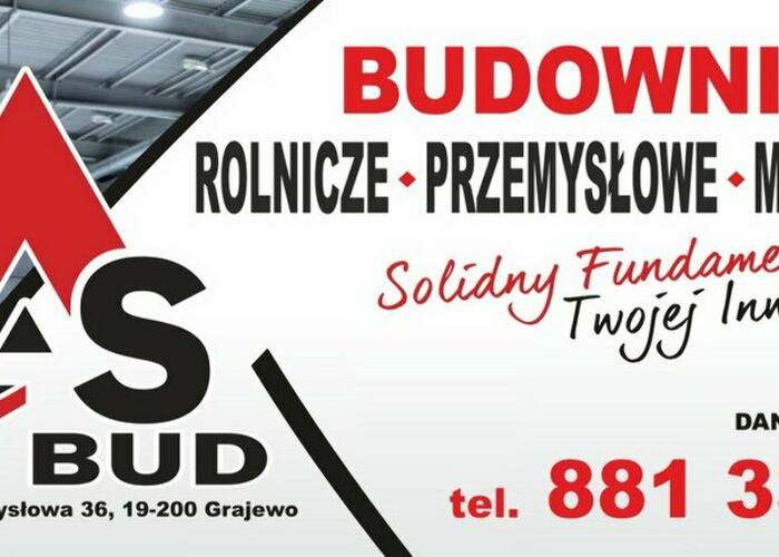 Grajewo ogłoszenia: PHU AS-BUD Daniel Przestrzelski
ul. Przemysłowa 36, 19-200...