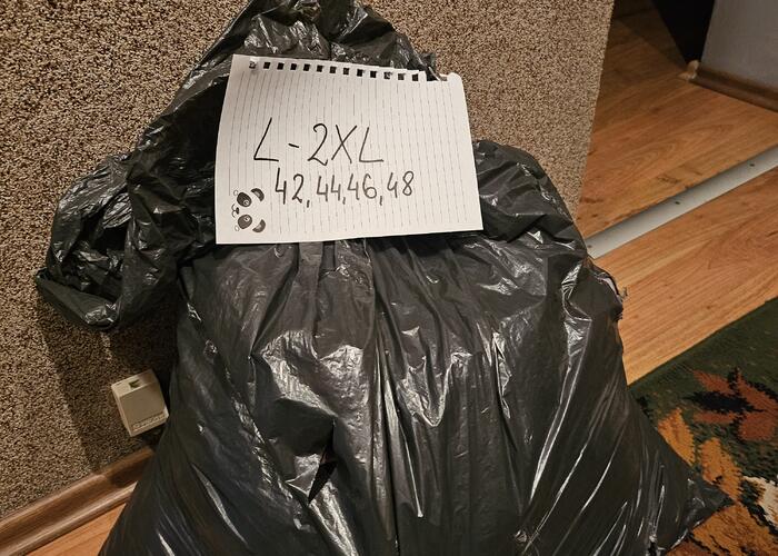 Grajewo ogłoszenia: Sprzedam średni worek ubrań damskich rozmiar L-2XL (42,44,46,48)...