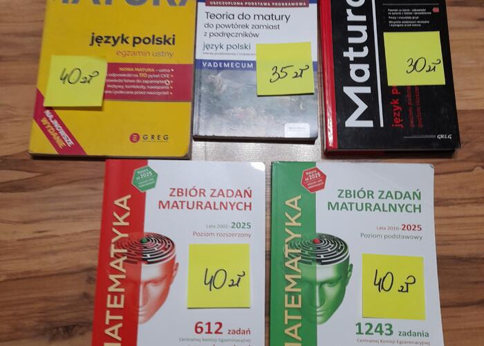 Grajewo ogłoszenia: Sprzedam podręczniki do klas maturalnych.
Ceny podane na zdjęciu.